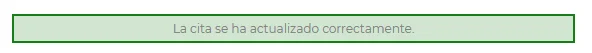 Cita en el SEPE modificada correctamente